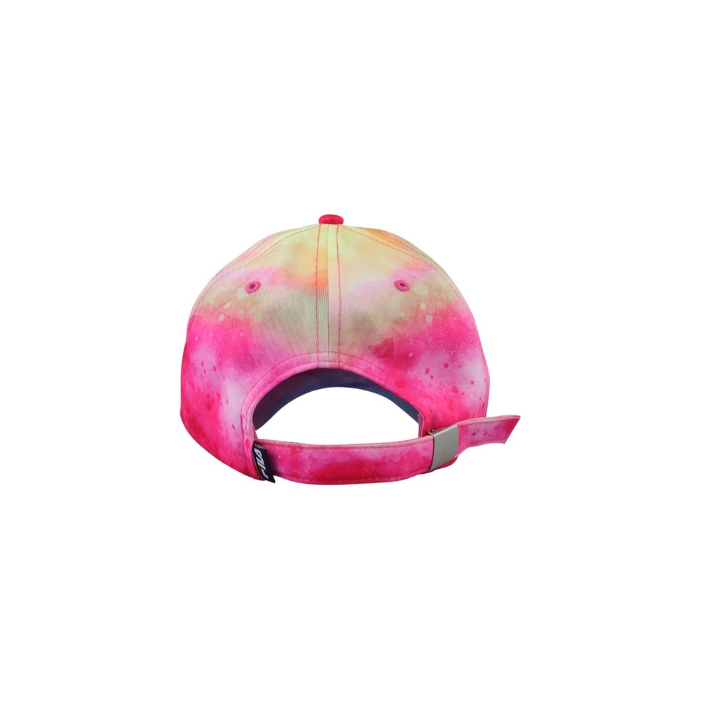 Fila Women’s Embroidered Pink Blue Multicolored Tie Dye Snapback Baseball Cap - Picture 3 of 4